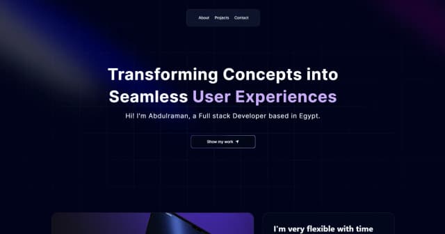 Protfolio app