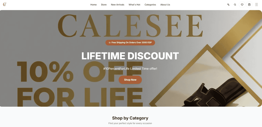 Image of Calesee E-commerce Store