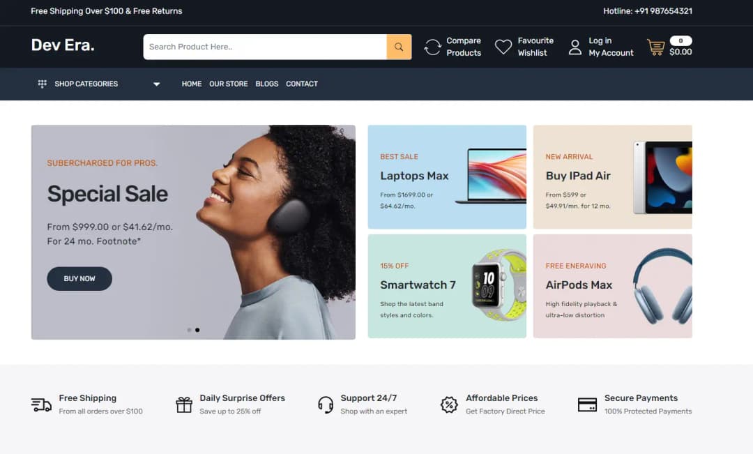 Image of Modern E-Commerce ReactJs