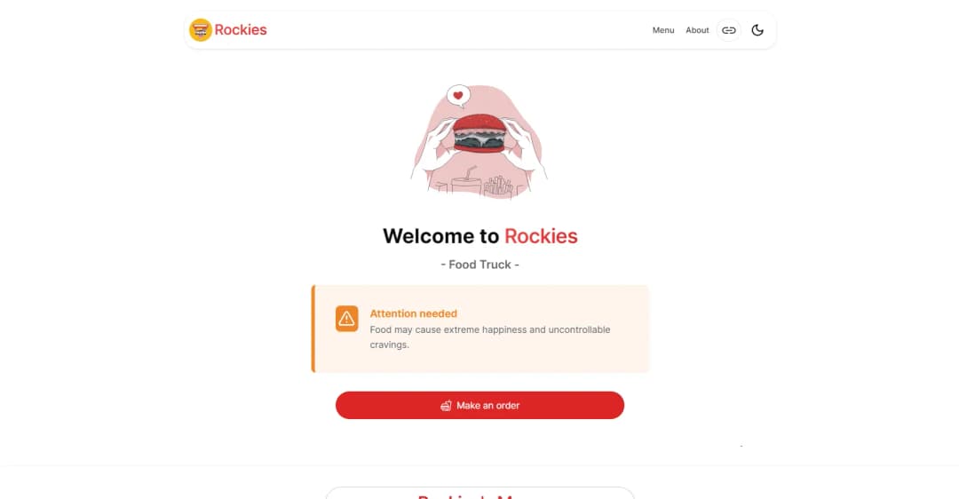 Image of Rockies Food Truck Web App